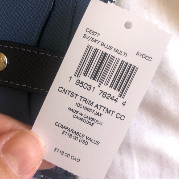 Coach Colorblock Card Attachment Case - Picture 3 of 3